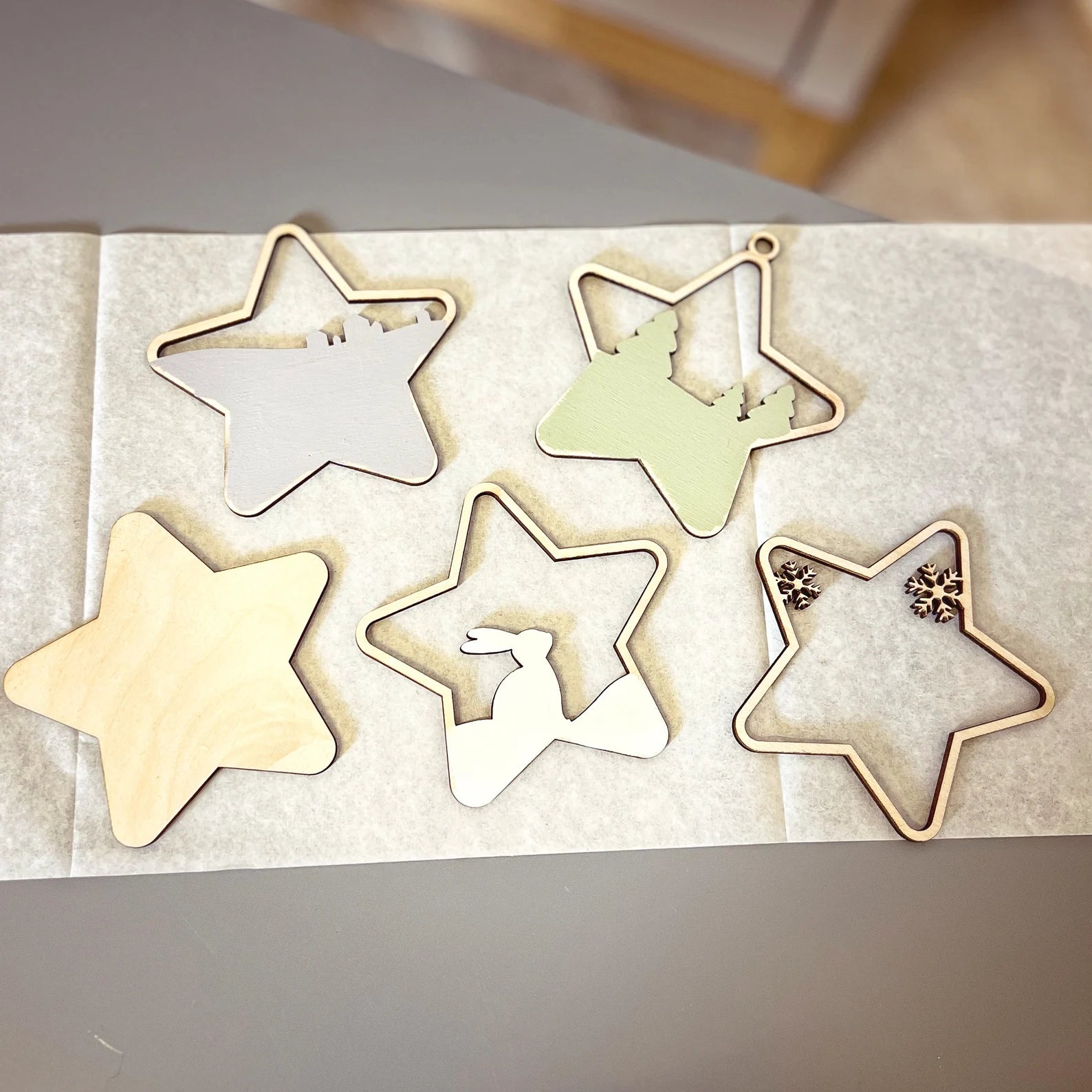 WEIHNACHTS-3D-STERNE-SET