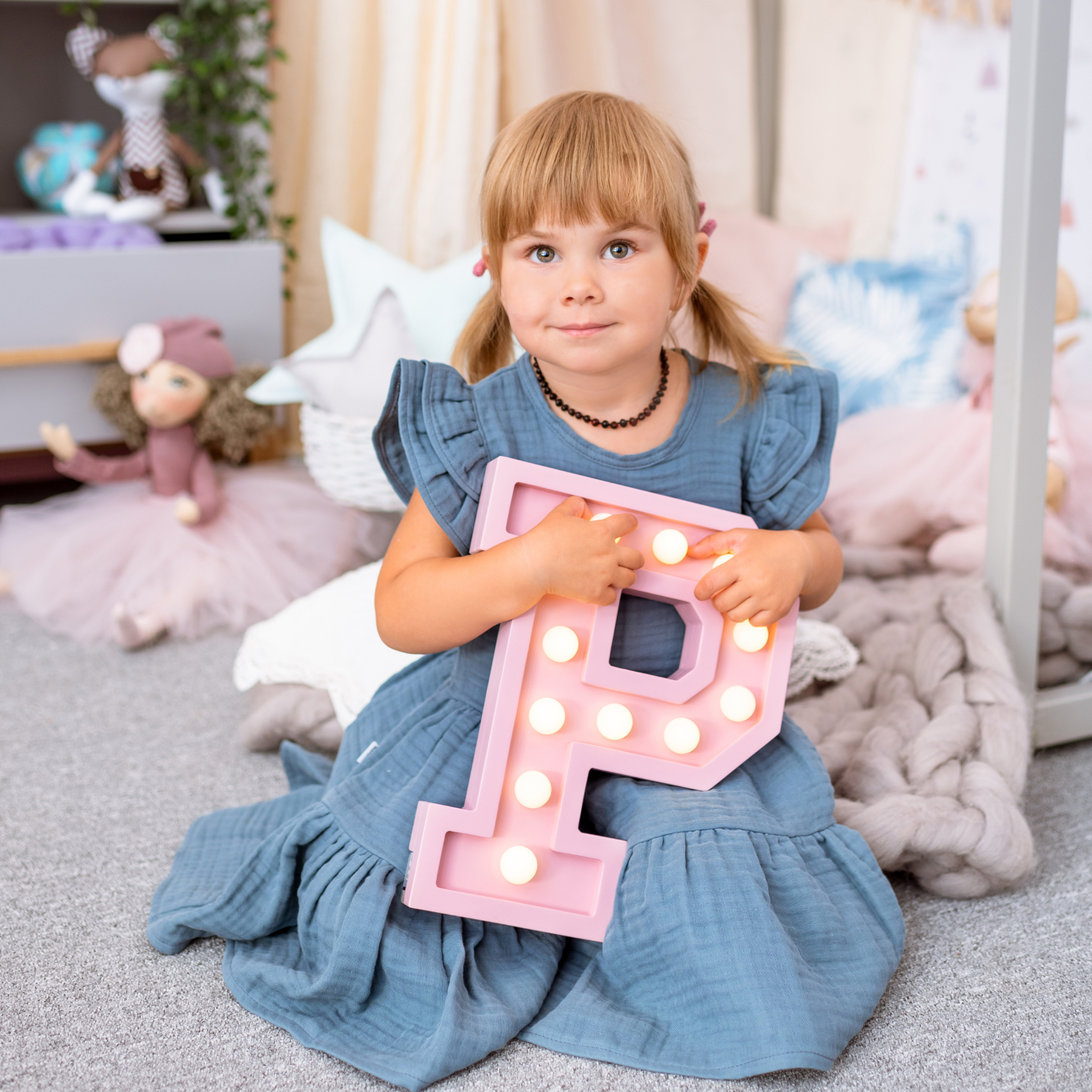 LEUCHTBUCHSTABEN - RAUCHPINK